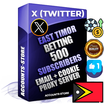 Professional Timorese PREMIUM X (Twitter) accounts of manual registration and farming for the SPORTS BETTING niche with high trust history photos and tweets — fully themed and optimized for SPORTS BETTING advertising and promotion — 500 niche-related live active followers 2009–2014 registration year Verified Email (Included) + Cookie JSON for secure import and login to the account + User Agent + High-quality filling (Photo Header Posts). Fully ready for targeted campaigns and ad launches from any country. Perfectly hold ads without bans. Ideal for any earning schemes affiliate promotions and marketing projects. Quality unlimited IPv4 proxy server included. Professional Timorese PREMIUM X (Twitter) accounts of manual registration and farming for the SPORTS BETTING niche with high trust history photos and tweets — fully themed and optimized for SPORTS BETTING advertising and promotion — 500 niche-related live active followers 2009–2014 registration year Verified Email (Included) + Cookie JSON for secure import and login to the account + User Agent + High-quality filling (Photo Header Posts). Fully ready for targeted campaigns and ad launches from any country. Perfectly hold ads without bans. Ideal for any earning schemes affiliate promotions and marketing projects. Quality unlimited IPv4 proxy server included.