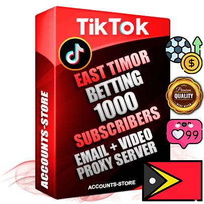 Professional Timorese PREMIUM TikTok accounts of manual registration and farming for the SPORTS BETTING niche with high trust history profile photos and videos — fully themed and optimized for SPORTS BETTING advertising and promotion — 1000 niche-related live active subscribers 2018–2022 registration years Verified Email (included) + Cookie JSON for secure import and login to the account + User Agent + high-quality content filling (profile photo banner and videos). Fully ready for targeted campaigns and ad launches from any country. Perfectly holds ads without bans. Ideal for any earning schemes affiliate promotions and marketing projects. Quality unlimited IPv4 proxy server included. Professional Timorese PREMIUM TikTok accounts of manual registration and farming for the SPORTS BETTING niche with high trust history profile photos and videos — fully themed and optimized for SPORTS BETTING advertising and promotion — 1000 niche-related live active subscribers 2018–2022 registration years Verified Email (included) + Cookie JSON for secure import and login to the account + User Agent + high-quality content filling (profile photo banner and videos). Fully ready for targeted campaigns and ad launches from any country. Perfectly holds ads without bans. Ideal for any earning schemes affiliate promotions and marketing projects. Quality unlimited IPv4 proxy server included.