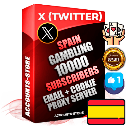Professional Spanish PREMIUM X (Twitter) accounts of manual registration and farming for the GAMBLING niche with high trust history photos and tweets — fully themed and optimized for GAMBLING advertising and promotion — 10000 niche-related live active followers 2009–2014 registration year Verified Email (Included) + Cookie JSON for secure import and login to the account + User Agent + High-quality filling (Photo Header Posts). Fully ready for targeted campaigns and ad launches from any country. Perfectly hold ads without bans. Ideal for any earning schemes affiliate promotions and marketing projects. Quality unlimited IPv4 proxy server included.