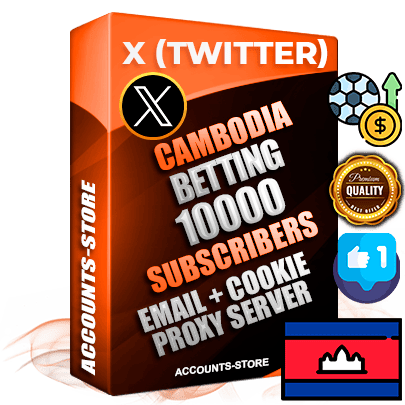 Professional Cambodian PREMIUM X (Twitter) accounts of manual registration and farming for the SPORTS BETTING niche with high trust history photos and tweets — fully themed and optimized for SPORTS BETTING advertising and promotion — 10000 niche-related live active followers 2009–2014 registration year Verified Email (Included) + Cookie JSON for secure import and login to the account + User Agent + High-quality filling (Photo Header Posts). Fully ready for targeted campaigns and ad launches from any country. Perfectly hold ads without bans. Ideal for any earning schemes affiliate promotions and marketing projects. Quality unlimited IPv4 proxy server included. Professional Cambodian PREMIUM X (Twitter) accounts of manual registration and farming for the SPORTS BETTING niche with high trust history photos and tweets — fully themed and optimized for SPORTS BETTING advertising and promotion — 10000 niche-related live active followers 2009–2014 registration year Verified Email (Included) + Cookie JSON for secure import and login to the account + User Agent + High-quality filling (Photo Header Posts). Fully ready for targeted campaigns and ad launches from any country. Perfectly hold ads without bans. Ideal for any earning schemes affiliate promotions and marketing projects. Quality unlimited IPv4 proxy server included.