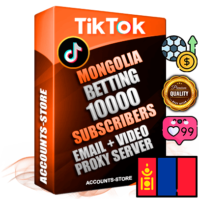 Professional Mongolian PREMIUM TikTok accounts of manual registration and farming for the SPORTS BETTING niche with high trust history profile photos and videos — fully themed and optimized for SPORTS BETTING advertising and promotion — 10000 niche-related live active subscribers 2018–2022 registration years Verified Email (included) + Cookie JSON for secure import and login to the account + User Agent + high-quality content filling (profile photo banner and videos). Fully ready for targeted campaigns and ad launches from any country. Perfectly holds ads without bans. Ideal for any earning schemes affiliate promotions and marketing projects. Quality unlimited IPv4 proxy server included.