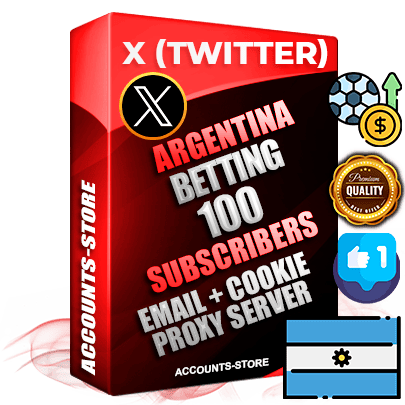 Professional Argentinian PREMIUM X (Twitter) accounts of manual registration and farming for the SPORTS BETTING niche with high trust history photos and tweets — fully themed and optimized for SPORTS BETTING advertising and promotion — 100 niche-related live active followers 2009–2014 registration year Verified Email (Included) + Cookie JSON for secure import and login to the account + User Agent + High-quality filling (Photo Header Posts). Fully ready for targeted campaigns and ad launches from any country. Perfectly hold ads without bans. Ideal for any earning schemes affiliate promotions and marketing projects. Quality unlimited IPv4 proxy server included.