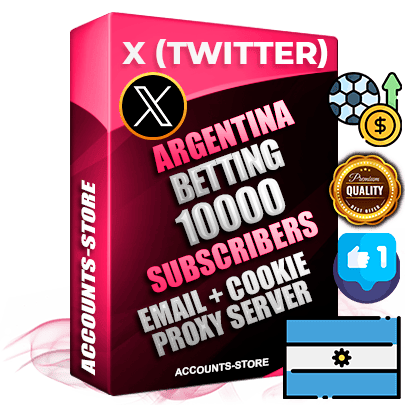 Professional Argentinian PREMIUM X (Twitter) accounts of manual registration and farming for the SPORTS BETTING niche with high trust history photos and tweets — fully themed and optimized for SPORTS BETTING advertising and promotion — 10000 niche-related live active followers 2009–2014 registration year Verified Email (Included) + Cookie JSON for secure import and login to the account + User Agent + High-quality filling (Photo Header Posts). Fully ready for targeted campaigns and ad launches from any country. Perfectly hold ads without bans. Ideal for any earning schemes affiliate promotions and marketing projects. Quality unlimited IPv4 proxy server included.