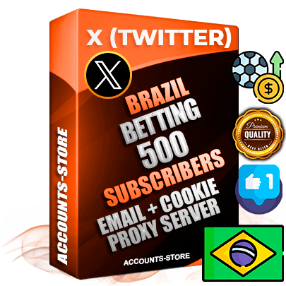 Professional Brazilian PREMIUM X (Twitter) accounts of manual registration and farming for the SPORTS BETTING niche with high trust history photos and tweets — fully themed and optimized for SPORTS BETTING advertising and promotion — 500 niche-related live active followers 2009–2014 registration year Verified Email (Included) + Cookie JSON for secure import and login to the account + User Agent + High-quality filling (Photo Header Posts). Fully ready for targeted campaigns and ad launches from any country. Perfectly hold ads without bans. Ideal for any earning schemes affiliate promotions and marketing projects. Quality unlimited IPv4 proxy server included.