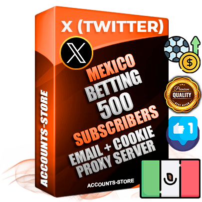 Professional Mexican PREMIUM X (Twitter) accounts of manual registration and farming for the SPORTS BETTING niche with high trust history photos and tweets — fully themed and optimized for SPORTS BETTING advertising and promotion — 500 niche-related live active followers 2009–2014 registration year Verified Email (Included) + Cookie JSON for secure import and login to the account + User Agent + High-quality filling (Photo Header Posts). Fully ready for targeted campaigns and ad launches from any country. Perfectly hold ads without bans. Ideal for any earning schemes affiliate promotions and marketing projects. Quality unlimited IPv4 proxy server included.