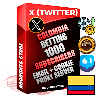 Professional Colombian PREMIUM X (Twitter) accounts of manual registration and farming for the SPORTS BETTING niche with high trust history photos and tweets — fully themed and optimized for SPORTS BETTING advertising and promotion — 1000 niche-related live active followers 2009–2014 registration year Verified Email (Included) + Cookie JSON for secure import and login to the account + User Agent + High-quality filling (Photo Header Posts). Fully ready for targeted campaigns and ad launches from any country. Perfectly hold ads without bans. Ideal for any earning schemes affiliate promotions and marketing projects. Quality unlimited IPv4 proxy server included. Professional Colombian PREMIUM X (Twitter) accounts of manual registration and farming for the SPORTS BETTING niche with high trust history photos and tweets — fully themed and optimized for SPORTS BETTING advertising and promotion — 1000 niche-related live active followers 2009–2014 registration year Verified Email (Included) + Cookie JSON for secure import and login to the account + User Agent + High-quality filling (Photo Header Posts). Fully ready for targeted campaigns and ad launches from any country. Perfectly hold ads without bans. Ideal for any earning schemes affiliate promotions and marketing projects. Quality unlimited IPv4 proxy server included.