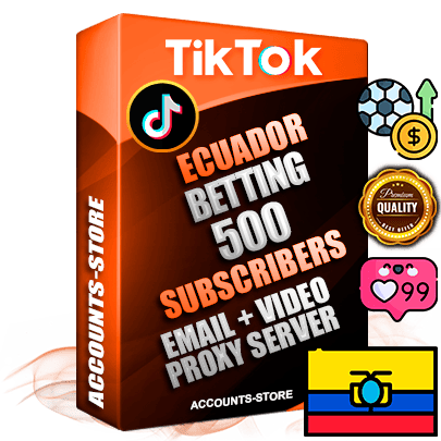 Professional Ecuadorian PREMIUM TikTok accounts of manual registration and farming for the SPORTS BETTING niche with high trust history profile photos and videos — fully themed and optimized for SPORTS BETTING advertising and promotion — 500 niche-related live active subscribers 2018–2022 registration years Verified Email (included) + Cookie JSON for secure import and login to the account + User Agent + high-quality content filling (profile photo banner and videos). Fully ready for targeted campaigns and ad launches from any country. Perfectly holds ads without bans. Ideal for any earning schemes affiliate promotions and marketing projects. Quality unlimited IPv4 proxy server included. Professional Ecuadorian PREMIUM TikTok accounts of manual registration and farming for the SPORTS BETTING niche with high trust history profile photos and videos — fully themed and optimized for SPORTS BETTING advertising and promotion — 500 niche-related live active subscribers 2018–2022 registration years Verified Email (included) + Cookie JSON for secure import and login to the account + User Agent + high-quality content filling (profile photo banner and videos). Fully ready for targeted campaigns and ad launches from any country. Perfectly holds ads without bans. Ideal for any earning schemes affiliate promotions and marketing projects. Quality unlimited IPv4 proxy server included.