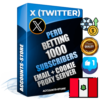 Professional Peruvian PREMIUM X (Twitter) accounts of manual registration and farming for the SPORTS BETTING niche with high trust history photos and tweets — fully themed and optimized for SPORTS BETTING advertising and promotion — 1000 niche-related live active followers 2009–2014 registration year Verified Email (Included) + Cookie JSON for secure import and login to the account + User Agent + High-quality filling (Photo Header Posts). Fully ready for targeted campaigns and ad launches from any country. Perfectly hold ads without bans. Ideal for any earning schemes affiliate promotions and marketing projects. Quality unlimited IPv4 proxy server included. Professional Peruvian PREMIUM X (Twitter) accounts of manual registration and farming for the SPORTS BETTING niche with high trust history photos and tweets — fully themed and optimized for SPORTS BETTING advertising and promotion — 1000 niche-related live active followers 2009–2014 registration year Verified Email (Included) + Cookie JSON for secure import and login to the account + User Agent + High-quality filling (Photo Header Posts). Fully ready for targeted campaigns and ad launches from any country. Perfectly hold ads without bans. Ideal for any earning schemes affiliate promotions and marketing projects. Quality unlimited IPv4 proxy server included.