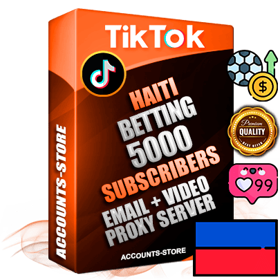 Professional Haitian PREMIUM TikTok accounts of manual registration and farming for the SPORTS BETTING niche with high trust history profile photos and videos — fully themed and optimized for SPORTS BETTING advertising and promotion — 5000 niche-related live active subscribers 2018–2022 registration years Verified Email (included) + Cookie JSON for secure import and login to the account + User Agent + high-quality content filling (profile photo banner and videos). Fully ready for targeted campaigns and ad launches from any country. Perfectly holds ads without bans. Ideal for any earning schemes affiliate promotions and marketing projects. Quality unlimited IPv4 proxy server included.
