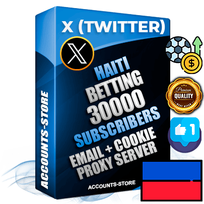 Professional Haitian PREMIUM X (Twitter) accounts of manual registration and farming for the SPORTS BETTING niche with high trust history photos and tweets — fully themed and optimized for SPORTS BETTING advertising and promotion — 30000 niche-related live active followers 2009–2014 registration year Verified Email (Included) + Cookie JSON for secure import and login to the account + User Agent + High-quality filling (Photo Header Posts). Fully ready for targeted campaigns and ad launches from any country. Perfectly hold ads without bans. Ideal for any earning schemes affiliate promotions and marketing projects. Quality unlimited IPv4 proxy server included. Professional Haitian PREMIUM X (Twitter) accounts of manual registration and farming for the SPORTS BETTING niche with high trust history photos and tweets — fully themed and optimized for SPORTS BETTING advertising and promotion — 30000 niche-related live active followers 2009–2014 registration year Verified Email (Included) + Cookie JSON for secure import and login to the account + User Agent + High-quality filling (Photo Header Posts). Fully ready for targeted campaigns and ad launches from any country. Perfectly hold ads without bans. Ideal for any earning schemes affiliate promotions and marketing projects. Quality unlimited IPv4 proxy server included.