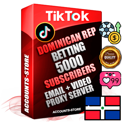 Professional Dominican PREMIUM TikTok accounts of manual registration and farming for the SPORTS BETTING niche with high trust history profile photos and videos — fully themed and optimized for SPORTS BETTING advertising and promotion — 5000 niche-related live active subscribers 2018–2022 registration years Verified Email (included) + Cookie JSON for secure import and login to the account + User Agent + high-quality content filling (profile photo banner and videos). Fully ready for targeted campaigns and ad launches from any country. Perfectly holds ads without bans. Ideal for any earning schemes affiliate promotions and marketing projects. Quality unlimited IPv4 proxy server included. Professional Dominican PREMIUM TikTok accounts of manual registration and farming for the SPORTS BETTING niche with high trust history profile photos and videos — fully themed and optimized for SPORTS BETTING advertising and promotion — 5000 niche-related live active subscribers 2018–2022 registration years Verified Email (included) + Cookie JSON for secure import and login to the account + User Agent + high-quality content filling (profile photo banner and videos). Fully ready for targeted campaigns and ad launches from any country. Perfectly holds ads without bans. Ideal for any earning schemes affiliate promotions and marketing projects. Quality unlimited IPv4 proxy server included.