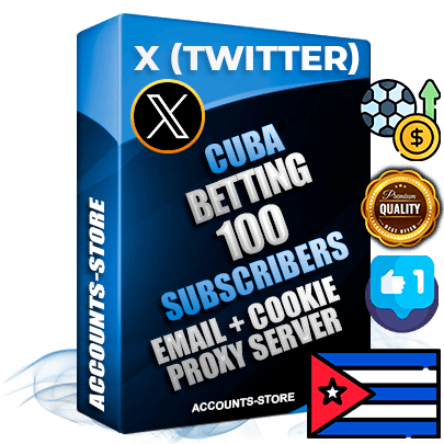 Professional Cuban PREMIUM X (Twitter) accounts of manual registration and farming for the SPORTS BETTING niche with high trust history photos and tweets — fully themed and optimized for SPORTS BETTING advertising and promotion — 100 niche-related live active followers 2009–2014 registration year Verified Email (Included) + Cookie JSON for secure import and login to the account + User Agent + High-quality filling (Photo Header Posts). Fully ready for targeted campaigns and ad launches from any country. Perfectly hold ads without bans. Ideal for any earning schemes affiliate promotions and marketing projects. Quality unlimited IPv4 proxy server included.