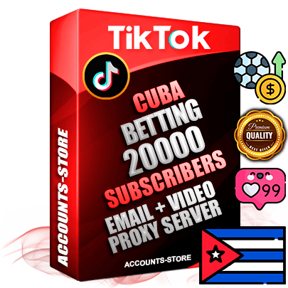 Professional Cuban PREMIUM TikTok accounts of manual registration and farming for the SPORTS BETTING niche with high trust history profile photos and videos — fully themed and optimized for SPORTS BETTING advertising and promotion — 20000 niche-related live active subscribers 2018–2022 registration years Verified Email (included) + Cookie JSON for secure import and login to the account + User Agent + high-quality content filling (profile photo banner and videos). Fully ready for targeted campaigns and ad launches from any country. Perfectly holds ads without bans. Ideal for any earning schemes affiliate promotions and marketing projects. Quality unlimited IPv4 proxy server included.