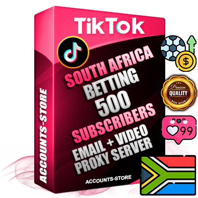 Professional South African PREMIUM TikTok accounts of manual registration and farming for the SPORTS BETTING niche with high trust history profile photos and videos — fully themed and optimized for SPORTS BETTING advertising and promotion — 500 niche-related live active subscribers 2018–2022 registration years Verified Email (included) + Cookie JSON for secure import and login to the account + User Agent + high-quality content filling (profile photo banner and videos). Fully ready for targeted campaigns and ad launches from any country. Perfectly holds ads without bans. Ideal for any earning schemes affiliate promotions and marketing projects. Quality unlimited IPv4 proxy server included.
