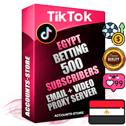 Professional Egyptian PREMIUM TikTok accounts of manual registration and farming for the SPORTS BETTING niche with high trust history profile photos and videos — fully themed and optimized for SPORTS BETTING advertising and promotion — 500 niche-related live active subscribers 2018–2022 registration years Verified Email (included) + Cookie JSON for secure import and login to the account + User Agent + high-quality content filling (profile photo banner and videos). Fully ready for targeted campaigns and ad launches from any country. Perfectly holds ads without bans. Ideal for any earning schemes affiliate promotions and marketing projects. Quality unlimited IPv4 proxy server included. Professional Egyptian PREMIUM TikTok accounts of manual registration and farming for the SPORTS BETTING niche with high trust history profile photos and videos — fully themed and optimized for SPORTS BETTING advertising and promotion — 500 niche-related live active subscribers 2018–2022 registration years Verified Email (included) + Cookie JSON for secure import and login to the account + User Agent + high-quality content filling (profile photo banner and videos). Fully ready for targeted campaigns and ad launches from any country. Perfectly holds ads without bans. Ideal for any earning schemes affiliate promotions and marketing projects. Quality unlimited IPv4 proxy server included.