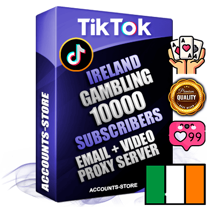 Professional Irish PREMIUM TikTok accounts of manual registration and farming for the GAMBLING niche with high trust history profile photos and videos — fully themed and optimized for GAMBLING advertising and promotion — 10000 niche-related live active subscribers 2018–2022 registration years Verified Email (included) + Cookie JSON for secure import and login to the account + User Agent + high-quality content filling (profile photo banner and videos). Fully ready for targeted campaigns and ad launches from any country. Perfectly holds ads without bans. Ideal for any earning schemes affiliate promotions and marketing projects. Quality unlimited IPv4 proxy server included.