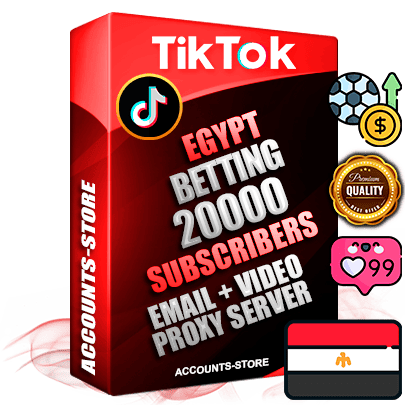 Professional Egyptian PREMIUM TikTok accounts of manual registration and farming for the SPORTS BETTING niche with high trust history profile photos and videos — fully themed and optimized for SPORTS BETTING advertising and promotion — 20000 niche-related live active subscribers 2018–2022 registration years Verified Email (included) + Cookie JSON for secure import and login to the account + User Agent + high-quality content filling (profile photo banner and videos). Fully ready for targeted campaigns and ad launches from any country. Perfectly holds ads without bans. Ideal for any earning schemes affiliate promotions and marketing projects. Quality unlimited IPv4 proxy server included. Professional Egyptian PREMIUM TikTok accounts of manual registration and farming for the SPORTS BETTING niche with high trust history profile photos and videos — fully themed and optimized for SPORTS BETTING advertising and promotion — 20000 niche-related live active subscribers 2018–2022 registration years Verified Email (included) + Cookie JSON for secure import and login to the account + User Agent + high-quality content filling (profile photo banner and videos). Fully ready for targeted campaigns and ad launches from any country. Perfectly holds ads without bans. Ideal for any earning schemes affiliate promotions and marketing projects. Quality unlimited IPv4 proxy server included.