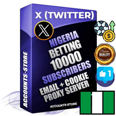 Professional Nigerian PREMIUM X (Twitter) accounts of manual registration and farming for the SPORTS BETTING niche with high trust history photos and tweets — fully themed and optimized for SPORTS BETTING advertising and promotion — 10000 niche-related live active followers 2009–2014 registration year Verified Email (Included) + Cookie JSON for secure import and login to the account + User Agent + High-quality filling (Photo Header Posts). Fully ready for targeted campaigns and ad launches from any country. Perfectly hold ads without bans. Ideal for any earning schemes affiliate promotions and marketing projects. Quality unlimited IPv4 proxy server included.