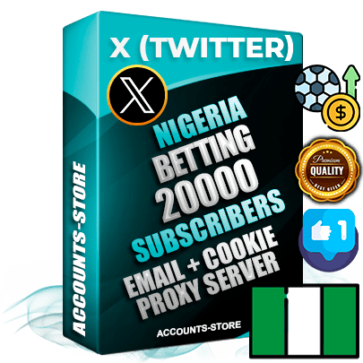 Professional Nigerian PREMIUM X (Twitter) accounts of manual registration and farming for the SPORTS BETTING niche with high trust history photos and tweets — fully themed and optimized for SPORTS BETTING advertising and promotion — 20000 niche-related live active followers 2009–2014 registration year Verified Email (Included) + Cookie JSON for secure import and login to the account + User Agent + High-quality filling (Photo Header Posts). Fully ready for targeted campaigns and ad launches from any country. Perfectly hold ads without bans. Ideal for any earning schemes affiliate promotions and marketing projects. Quality unlimited IPv4 proxy server included.