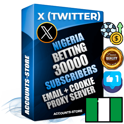 Professional Nigerian PREMIUM X (Twitter) accounts of manual registration and farming for the SPORTS BETTING niche with high trust history photos and tweets — fully themed and optimized for SPORTS BETTING advertising and promotion — 30000 niche-related live active followers 2009–2014 registration year Verified Email (Included) + Cookie JSON for secure import and login to the account + User Agent + High-quality filling (Photo Header Posts). Fully ready for targeted campaigns and ad launches from any country. Perfectly hold ads without bans. Ideal for any earning schemes affiliate promotions and marketing projects. Quality unlimited IPv4 proxy server included. Professional Nigerian PREMIUM X (Twitter) accounts of manual registration and farming for the SPORTS BETTING niche with high trust history photos and tweets — fully themed and optimized for SPORTS BETTING advertising and promotion — 30000 niche-related live active followers 2009–2014 registration year Verified Email (Included) + Cookie JSON for secure import and login to the account + User Agent + High-quality filling (Photo Header Posts). Fully ready for targeted campaigns and ad launches from any country. Perfectly hold ads without bans. Ideal for any earning schemes affiliate promotions and marketing projects. Quality unlimited IPv4 proxy server included.