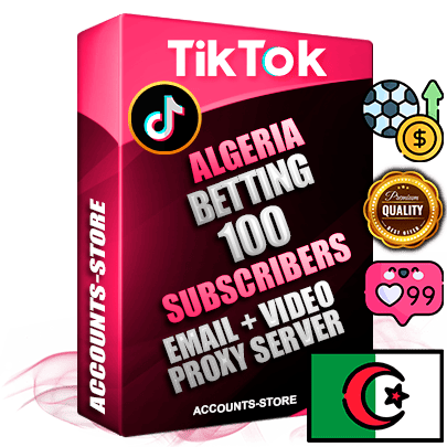 Professional Algerian PREMIUM TikTok accounts of manual registration and farming for the SPORTS BETTING niche with high trust history profile photos and videos — fully themed and optimized for SPORTS BETTING advertising and promotion — 100 niche-related live active subscribers 2018–2022 registration years Verified Email (included) + Cookie JSON for secure import and login to the account + User Agent + high-quality content filling (profile photo banner and videos). Fully ready for targeted campaigns and ad launches from any country. Perfectly holds ads without bans. Ideal for any earning schemes affiliate promotions and marketing projects. Quality unlimited IPv4 proxy server included.