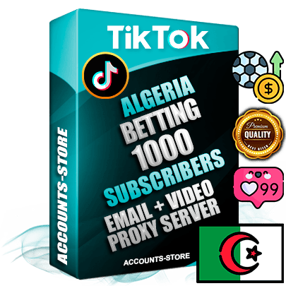 Professional Algerian PREMIUM TikTok accounts of manual registration and farming for the SPORTS BETTING niche with high trust history profile photos and videos — fully themed and optimized for SPORTS BETTING advertising and promotion — 1000 niche-related live active subscribers 2018–2022 registration years Verified Email (included) + Cookie JSON for secure import and login to the account + User Agent + high-quality content filling (profile photo banner and videos). Fully ready for targeted campaigns and ad launches from any country. Perfectly holds ads without bans. Ideal for any earning schemes affiliate promotions and marketing projects. Quality unlimited IPv4 proxy server included.