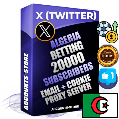 Professional Algerian PREMIUM X (Twitter) accounts of manual registration and farming for the SPORTS BETTING niche with high trust history photos and tweets — fully themed and optimized for SPORTS BETTING advertising and promotion — 20000 niche-related live active followers 2009–2014 registration year Verified Email (Included) + Cookie JSON for secure import and login to the account + User Agent + High-quality filling (Photo Header Posts). Fully ready for targeted campaigns and ad launches from any country. Perfectly hold ads without bans. Ideal for any earning schemes affiliate promotions and marketing projects. Quality unlimited IPv4 proxy server included.
