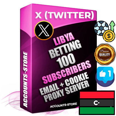 Professional Libyan PREMIUM X (Twitter) accounts of manual registration and farming for the SPORTS BETTING niche with high trust history photos and tweets — fully themed and optimized for SPORTS BETTING advertising and promotion — 100 niche-related live active followers 2009–2014 registration year Verified Email (Included) + Cookie JSON for secure import and login to the account + User Agent + High-quality filling (Photo Header Posts). Fully ready for targeted campaigns and ad launches from any country. Perfectly hold ads without bans. Ideal for any earning schemes affiliate promotions and marketing projects. Quality unlimited IPv4 proxy server included.