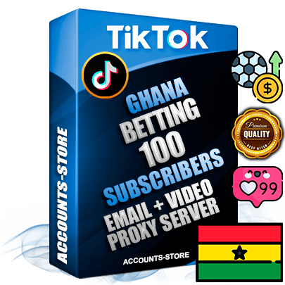 Professional Ghanaian PREMIUM TikTok accounts of manual registration and farming for the SPORTS BETTING niche with high trust history profile photos and videos — fully themed and optimized for SPORTS BETTING advertising and promotion — 100 niche-related live active subscribers 2018–2022 registration years Verified Email (included) + Cookie JSON for secure import and login to the account + User Agent + high-quality content filling (profile photo banner and videos). Fully ready for targeted campaigns and ad launches from any country. Perfectly holds ads without bans. Ideal for any earning schemes affiliate promotions and marketing projects. Quality unlimited IPv4 proxy server included.