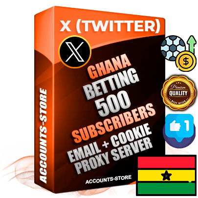 Professional Ghanaian PREMIUM X (Twitter) accounts of manual registration and farming for the SPORTS BETTING niche with high trust history photos and tweets — fully themed and optimized for SPORTS BETTING advertising and promotion — 500 niche-related live active followers 2009–2014 registration year Verified Email (Included) + Cookie JSON for secure import and login to the account + User Agent + High-quality filling (Photo Header Posts). Fully ready for targeted campaigns and ad launches from any country. Perfectly hold ads without bans. Ideal for any earning schemes affiliate promotions and marketing projects. Quality unlimited IPv4 proxy server included. Professional Ghanaian PREMIUM X (Twitter) accounts of manual registration and farming for the SPORTS BETTING niche with high trust history photos and tweets — fully themed and optimized for SPORTS BETTING advertising and promotion — 500 niche-related live active followers 2009–2014 registration year Verified Email (Included) + Cookie JSON for secure import and login to the account + User Agent + High-quality filling (Photo Header Posts). Fully ready for targeted campaigns and ad launches from any country. Perfectly hold ads without bans. Ideal for any earning schemes affiliate promotions and marketing projects. Quality unlimited IPv4 proxy server included.