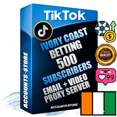 Professional Ivorian PREMIUM TikTok accounts of manual registration and farming for the SPORTS BETTING niche with high trust history profile photos and videos — fully themed and optimized for SPORTS BETTING advertising and promotion — 500 niche-related live active subscribers 2018–2022 registration years Verified Email (included) + Cookie JSON for secure import and login to the account + User Agent + high-quality content filling (profile photo banner and videos). Fully ready for targeted campaigns and ad launches from any country. Perfectly holds ads without bans. Ideal for any earning schemes affiliate promotions and marketing projects. Quality unlimited IPv4 proxy server included. Professional Ivorian PREMIUM TikTok accounts of manual registration and farming for the SPORTS BETTING niche with high trust history profile photos and videos — fully themed and optimized for SPORTS BETTING advertising and promotion — 500 niche-related live active subscribers 2018–2022 registration years Verified Email (included) + Cookie JSON for secure import and login to the account + User Agent + high-quality content filling (profile photo banner and videos). Fully ready for targeted campaigns and ad launches from any country. Perfectly holds ads without bans. Ideal for any earning schemes affiliate promotions and marketing projects. Quality unlimited IPv4 proxy server included.