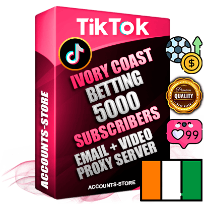 Professional Ivorian PREMIUM TikTok accounts of manual registration and farming for the SPORTS BETTING niche with high trust history profile photos and videos — fully themed and optimized for SPORTS BETTING advertising and promotion — 5000 niche-related live active subscribers 2018–2022 registration years Verified Email (included) + Cookie JSON for secure import and login to the account + User Agent + high-quality content filling (profile photo banner and videos). Fully ready for targeted campaigns and ad launches from any country. Perfectly holds ads without bans. Ideal for any earning schemes affiliate promotions and marketing projects. Quality unlimited IPv4 proxy server included. Professional Ivorian PREMIUM TikTok accounts of manual registration and farming for the SPORTS BETTING niche with high trust history profile photos and videos — fully themed and optimized for SPORTS BETTING advertising and promotion — 5000 niche-related live active subscribers 2018–2022 registration years Verified Email (included) + Cookie JSON for secure import and login to the account + User Agent + high-quality content filling (profile photo banner and videos). Fully ready for targeted campaigns and ad launches from any country. Perfectly holds ads without bans. Ideal for any earning schemes affiliate promotions and marketing projects. Quality unlimited IPv4 proxy server included.
