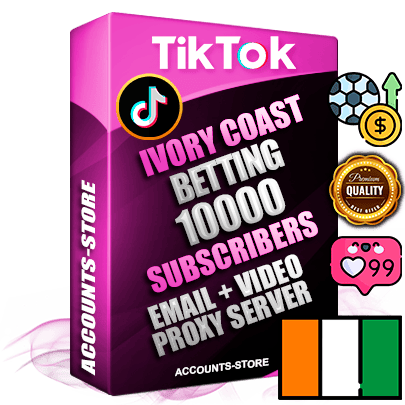 Professional Ivorian PREMIUM TikTok accounts of manual registration and farming for the SPORTS BETTING niche with high trust history profile photos and videos — fully themed and optimized for SPORTS BETTING advertising and promotion — 10000 niche-related live active subscribers 2018–2022 registration years Verified Email (included) + Cookie JSON for secure import and login to the account + User Agent + high-quality content filling (profile photo banner and videos). Fully ready for targeted campaigns and ad launches from any country. Perfectly holds ads without bans. Ideal for any earning schemes affiliate promotions and marketing projects. Quality unlimited IPv4 proxy server included.