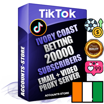 Professional Ivorian PREMIUM TikTok accounts of manual registration and farming for the SPORTS BETTING niche with high trust history profile photos and videos — fully themed and optimized for SPORTS BETTING advertising and promotion — 20000 niche-related live active subscribers 2018–2022 registration years Verified Email (included) + Cookie JSON for secure import and login to the account + User Agent + high-quality content filling (profile photo banner and videos). Fully ready for targeted campaigns and ad launches from any country. Perfectly holds ads without bans. Ideal for any earning schemes affiliate promotions and marketing projects. Quality unlimited IPv4 proxy server included. Professional Ivorian PREMIUM TikTok accounts of manual registration and farming for the SPORTS BETTING niche with high trust history profile photos and videos — fully themed and optimized for SPORTS BETTING advertising and promotion — 20000 niche-related live active subscribers 2018–2022 registration years Verified Email (included) + Cookie JSON for secure import and login to the account + User Agent + high-quality content filling (profile photo banner and videos). Fully ready for targeted campaigns and ad launches from any country. Perfectly holds ads without bans. Ideal for any earning schemes affiliate promotions and marketing projects. Quality unlimited IPv4 proxy server included.