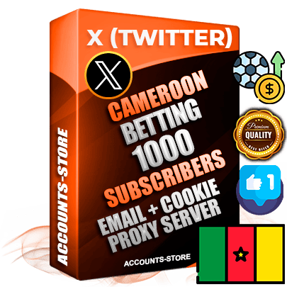 Professional Cameroonian PREMIUM X (Twitter) accounts of manual registration and farming for the SPORTS BETTING niche with high trust history photos and tweets — fully themed and optimized for SPORTS BETTING advertising and promotion — 1000 niche-related live active followers 2009–2014 registration year Verified Email (Included) + Cookie JSON for secure import and login to the account + User Agent + High-quality filling (Photo Header Posts). Fully ready for targeted campaigns and ad launches from any country. Perfectly hold ads without bans. Ideal for any earning schemes affiliate promotions and marketing projects. Quality unlimited IPv4 proxy server included. Professional Cameroonian PREMIUM X (Twitter) accounts of manual registration and farming for the SPORTS BETTING niche with high trust history photos and tweets — fully themed and optimized for SPORTS BETTING advertising and promotion — 1000 niche-related live active followers 2009–2014 registration year Verified Email (Included) + Cookie JSON for secure import and login to the account + User Agent + High-quality filling (Photo Header Posts). Fully ready for targeted campaigns and ad launches from any country. Perfectly hold ads without bans. Ideal for any earning schemes affiliate promotions and marketing projects. Quality unlimited IPv4 proxy server included.