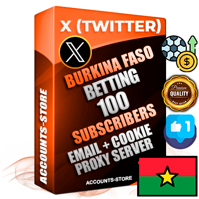 Professional Burkinabè PREMIUM X (Twitter) accounts of manual registration and farming for the SPORTS BETTING niche with high trust history photos and tweets — fully themed and optimized for SPORTS BETTING advertising and promotion — 100 niche-related live active followers 2009–2014 registration year Verified Email (Included) + Cookie JSON for secure import and login to the account + User Agent + High-quality filling (Photo Header Posts). Fully ready for targeted campaigns and ad launches from any country. Perfectly hold ads without bans. Ideal for any earning schemes affiliate promotions and marketing projects. Quality unlimited IPv4 proxy server included. Professional Burkinabè PREMIUM X (Twitter) accounts of manual registration and farming for the SPORTS BETTING niche with high trust history photos and tweets — fully themed and optimized for SPORTS BETTING advertising and promotion — 100 niche-related live active followers 2009–2014 registration year Verified Email (Included) + Cookie JSON for secure import and login to the account + User Agent + High-quality filling (Photo Header Posts). Fully ready for targeted campaigns and ad launches from any country. Perfectly hold ads without bans. Ideal for any earning schemes affiliate promotions and marketing projects. Quality unlimited IPv4 proxy server included.