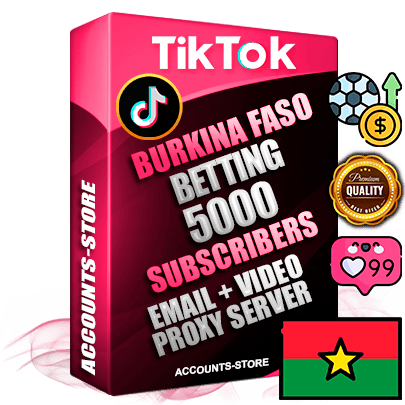 Professional Burkinabè PREMIUM TikTok accounts of manual registration and farming for the SPORTS BETTING niche with high trust history profile photos and videos — fully themed and optimized for SPORTS BETTING advertising and promotion — 5000 niche-related live active subscribers 2018–2022 registration years Verified Email (included) + Cookie JSON for secure import and login to the account + User Agent + high-quality content filling (profile photo banner and videos). Fully ready for targeted campaigns and ad launches from any country. Perfectly holds ads without bans. Ideal for any earning schemes affiliate promotions and marketing projects. Quality unlimited IPv4 proxy server included.