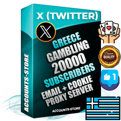 Professional Greek PREMIUM X (Twitter) accounts of manual registration and farming for the GAMBLING niche with high trust history photos and tweets — fully themed and optimized for GAMBLING advertising and promotion — 20000 niche-related live active followers 2009–2014 registration year Verified Email (Included) + Cookie JSON for secure import and login to the account + User Agent + High-quality filling (Photo Header Posts). Fully ready for targeted campaigns and ad launches from any country. Perfectly hold ads without bans. Ideal for any earning schemes affiliate promotions and marketing projects. Quality unlimited IPv4 proxy server included. Professional Greek PREMIUM X (Twitter) accounts of manual registration and farming for the GAMBLING niche with high trust history photos and tweets — fully themed and optimized for GAMBLING advertising and promotion — 20000 niche-related live active followers 2009–2014 registration year Verified Email (Included) + Cookie JSON for secure import and login to the account + User Agent + High-quality filling (Photo Header Posts). Fully ready for targeted campaigns and ad launches from any country. Perfectly hold ads without bans. Ideal for any earning schemes affiliate promotions and marketing projects. Quality unlimited IPv4 proxy server included.