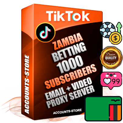 Professional Zambian PREMIUM TikTok accounts of manual registration and farming for the SPORTS BETTING niche with high trust history profile photos and videos — fully themed and optimized for SPORTS BETTING advertising and promotion — 1000 niche-related live active subscribers 2018–2022 registration years Verified Email (included) + Cookie JSON for secure import and login to the account + User Agent + high-quality content filling (profile photo banner and videos). Fully ready for targeted campaigns and ad launches from any country. Perfectly holds ads without bans. Ideal for any earning schemes affiliate promotions and marketing projects. Quality unlimited IPv4 proxy server included.