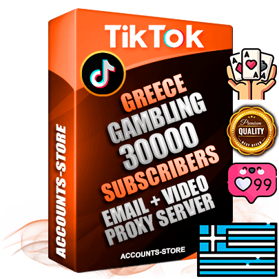 Professional Greek PREMIUM TikTok accounts of manual registration and farming for the GAMBLING niche with high trust history profile photos and videos — fully themed and optimized for GAMBLING advertising and promotion — 30000 niche-related live active subscribers 2018–2022 registration years Verified Email (included) + Cookie JSON for secure import and login to the account + User Agent + high-quality content filling (profile photo banner and videos). Fully ready for targeted campaigns and ad launches from any country. Perfectly holds ads without bans. Ideal for any earning schemes affiliate promotions and marketing projects. Quality unlimited IPv4 proxy server included. Professional Greek PREMIUM TikTok accounts of manual registration and farming for the GAMBLING niche with high trust history profile photos and videos — fully themed and optimized for GAMBLING advertising and promotion — 30000 niche-related live active subscribers 2018–2022 registration years Verified Email (included) + Cookie JSON for secure import and login to the account + User Agent + high-quality content filling (profile photo banner and videos). Fully ready for targeted campaigns and ad launches from any country. Perfectly holds ads without bans. Ideal for any earning schemes affiliate promotions and marketing projects. Quality unlimited IPv4 proxy server included.