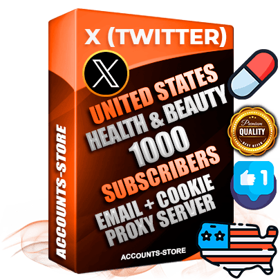 Professional American PREMIUM X (Twitter) accounts of manual registration and farming for the HEALTH & BEAUTY niche with high trust history photos and tweets — fully themed and optimized for HEALTH & BEAUTY advertising and promotion — 1000 niche-related live active followers 2009–2014 registration year Verified Email (Included) + Cookie JSON for secure import and login to the account + User Agent + High-quality filling (Photo Header Posts). Fully ready for targeted campaigns and ad launches from any country. Perfectly hold ads without bans. Ideal for any earning schemes affiliate promotions and marketing projects. Quality unlimited IPv4 proxy server included.