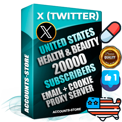 Professional American PREMIUM X (Twitter) accounts of manual registration and farming for the HEALTH & BEAUTY niche with high trust history photos and tweets — fully themed and optimized for HEALTH & BEAUTY advertising and promotion — 20000 niche-related live active followers 2009–2014 registration year Verified Email (Included) + Cookie JSON for secure import and login to the account + User Agent + High-quality filling (Photo Header Posts). Fully ready for targeted campaigns and ad launches from any country. Perfectly hold ads without bans. Ideal for any earning schemes affiliate promotions and marketing projects. Quality unlimited IPv4 proxy server included.