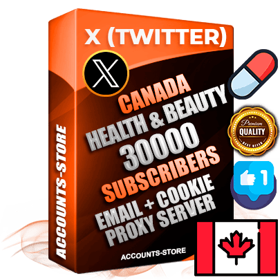 Professional Canadian PREMIUM X (Twitter) accounts of manual registration and farming for the HEALTH & BEAUTY niche with high trust history photos and tweets — fully themed and optimized for HEALTH & BEAUTY advertising and promotion — 30000 niche-related live active followers 2009–2014 registration year Verified Email (Included) + Cookie JSON for secure import and login to the account + User Agent + High-quality filling (Photo Header Posts). Fully ready for targeted campaigns and ad launches from any country. Perfectly hold ads without bans. Ideal for any earning schemes affiliate promotions and marketing projects. Quality unlimited IPv4 proxy server included. Professional Canadian PREMIUM X (Twitter) accounts of manual registration and farming for the HEALTH & BEAUTY niche with high trust history photos and tweets — fully themed and optimized for HEALTH & BEAUTY advertising and promotion — 30000 niche-related live active followers 2009–2014 registration year Verified Email (Included) + Cookie JSON for secure import and login to the account + User Agent + High-quality filling (Photo Header Posts). Fully ready for targeted campaigns and ad launches from any country. Perfectly hold ads without bans. Ideal for any earning schemes affiliate promotions and marketing projects. Quality unlimited IPv4 proxy server included.