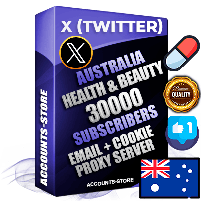 Professional Australian PREMIUM X (Twitter) accounts of manual registration and farming for the HEALTH & BEAUTY niche with high trust history photos and tweets — fully themed and optimized for HEALTH & BEAUTY advertising and promotion — 30000 niche-related live active followers 2009–2014 registration year Verified Email (Included) + Cookie JSON for secure import and login to the account + User Agent + High-quality filling (Photo Header Posts). Fully ready for targeted campaigns and ad launches from any country. Perfectly hold ads without bans. Ideal for any earning schemes affiliate promotions and marketing projects. Quality unlimited IPv4 proxy server included. Professional Australian PREMIUM X (Twitter) accounts of manual registration and farming for the HEALTH & BEAUTY niche with high trust history photos and tweets — fully themed and optimized for HEALTH & BEAUTY advertising and promotion — 30000 niche-related live active followers 2009–2014 registration year Verified Email (Included) + Cookie JSON for secure import and login to the account + User Agent + High-quality filling (Photo Header Posts). Fully ready for targeted campaigns and ad launches from any country. Perfectly hold ads without bans. Ideal for any earning schemes affiliate promotions and marketing projects. Quality unlimited IPv4 proxy server included.