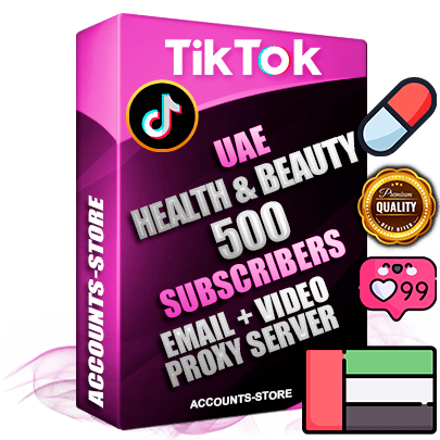 Professional UAE PREMIUM TikTok accounts of manual registration and farming for the HEALTH & BEAUTY niche with high trust history profile photos and videos — fully themed and optimized for HEALTH & BEAUTY advertising and promotion — 500 niche-related live active subscribers 2018–2022 registration years Verified Email (included) + Cookie JSON for secure import and login to the account + User Agent + high-quality content filling (profile photo banner and videos). Fully ready for targeted campaigns and ad launches from any country. Perfectly holds ads without bans. Ideal for any earning schemes affiliate promotions and marketing projects. Quality unlimited IPv4 proxy server included.