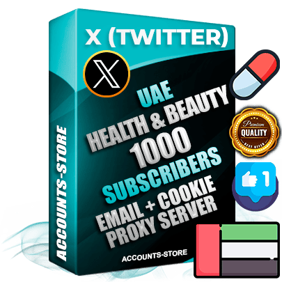 Professional UAE PREMIUM X (Twitter) accounts of manual registration and farming for the HEALTH & BEAUTY niche with high trust history photos and tweets — fully themed and optimized for HEALTH & BEAUTY advertising and promotion — 1000 niche-related live active followers 2009–2014 registration year Verified Email (Included) + Cookie JSON for secure import and login to the account + User Agent + High-quality filling (Photo Header Posts). Fully ready for targeted campaigns and ad launches from any country. Perfectly hold ads without bans. Ideal for any earning schemes affiliate promotions and marketing projects. Quality unlimited IPv4 proxy server included.