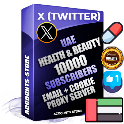 Professional UAE PREMIUM X (Twitter) accounts of manual registration and farming for the HEALTH & BEAUTY niche with high trust history photos and tweets — fully themed and optimized for HEALTH & BEAUTY advertising and promotion — 10000 niche-related live active followers 2009–2014 registration year Verified Email (Included) + Cookie JSON for secure import and login to the account + User Agent + High-quality filling (Photo Header Posts). Fully ready for targeted campaigns and ad launches from any country. Perfectly hold ads without bans. Ideal for any earning schemes affiliate promotions and marketing projects. Quality unlimited IPv4 proxy server included.