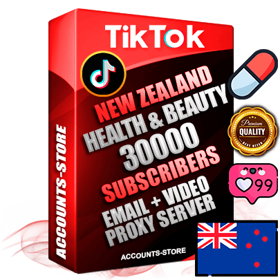 Professional New Zealand PREMIUM TikTok accounts of manual registration and farming for the HEALTH & BEAUTY niche with high trust history profile photos and videos — fully themed and optimized for HEALTH & BEAUTY advertising and promotion — 30000 niche-related live active subscribers 2018–2022 registration years Verified Email (included) + Cookie JSON for secure import and login to the account + User Agent + high-quality content filling (profile photo banner and videos). Fully ready for targeted campaigns and ad launches from any country. Perfectly holds ads without bans. Ideal for any earning schemes affiliate promotions and marketing projects. Quality unlimited IPv4 proxy server included.