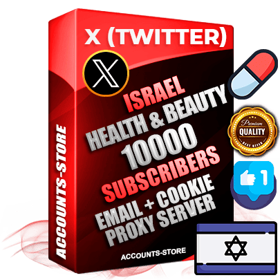 Professional Israeli PREMIUM X (Twitter) accounts of manual registration and farming for the HEALTH & BEAUTY niche with high trust history photos and tweets — fully themed and optimized for HEALTH & BEAUTY advertising and promotion — 10000 niche-related live active followers 2009–2014 registration year Verified Email (Included) + Cookie JSON for secure import and login to the account + User Agent + High-quality filling (Photo Header Posts). Fully ready for targeted campaigns and ad launches from any country. Perfectly hold ads without bans. Ideal for any earning schemes affiliate promotions and marketing projects. Quality unlimited IPv4 proxy server included.