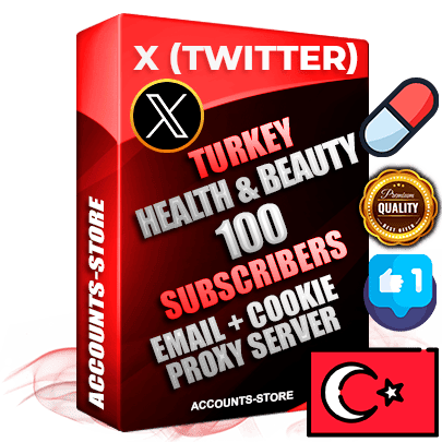 Professional Turkish PREMIUM X (Twitter) accounts of manual registration and farming for the HEALTH & BEAUTY niche with high trust history photos and tweets — fully themed and optimized for HEALTH & BEAUTY advertising and promotion — 100 niche-related live active followers 2009–2014 registration year Verified Email (Included) + Cookie JSON for secure import and login to the account + User Agent + High-quality filling (Photo Header Posts). Fully ready for targeted campaigns and ad launches from any country. Perfectly hold ads without bans. Ideal for any earning schemes affiliate promotions and marketing projects. Quality unlimited IPv4 proxy server included.